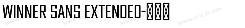 Winner Sans Extended字体转换